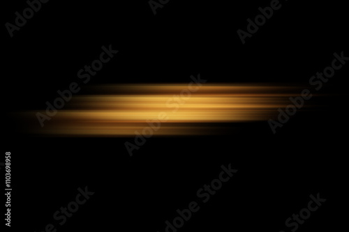 Orange light effect Glowing light bursts with sparkles. Glow light effect set, lens flare, explosion, glitter, line, sun flash, spark and star. Abstract image of lighting flare and white stars.