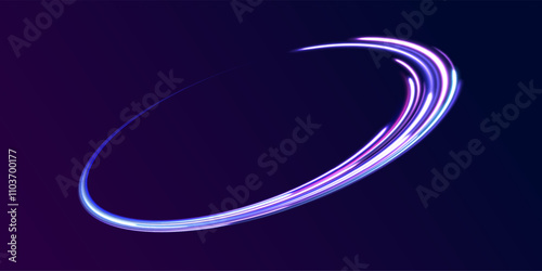 Abstract fire flare trace lens flares acceleration speed motion on night road. Acceleration speed motion on night road. Colorful Light Trails, Long Time Exposure Motion Blur Effect. 