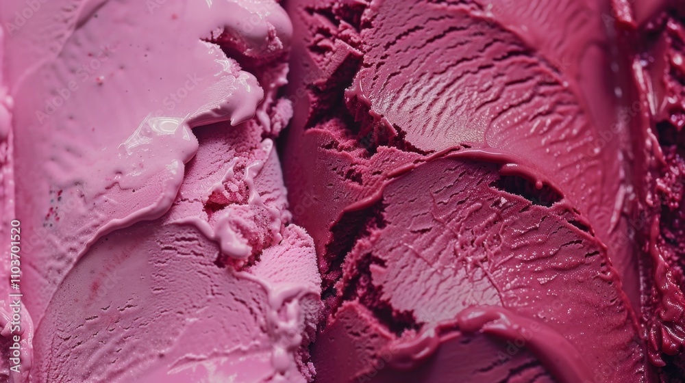 Obraz premium Plant-Based Ice Cream: Ice cream made from almond, soy, or coconut milk, available in a range of flavors, providing a creamy, dairy-free alternative for all to enjoy. 