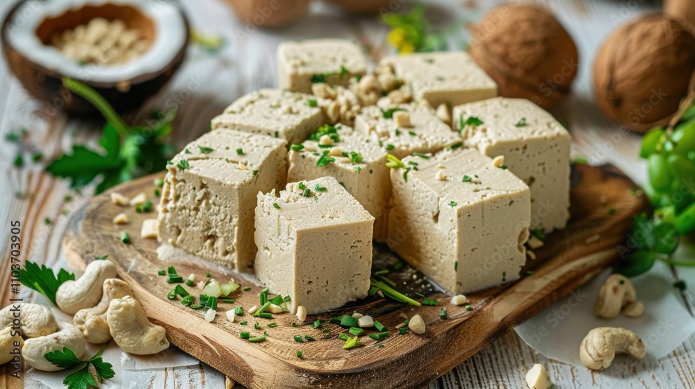 Vegan Cheese Alternatives: Cashew, soy, or coconut-based cheeses providing rich, creamy, plant-based options for those avoiding dairy but still craving cheese flavors.
Vegan Cheese Alternatives: Cashew, soy, or coconut-based cheeses providing rich, creamy, plant-based options for those avoiding dairy but still craving cheese flavors.