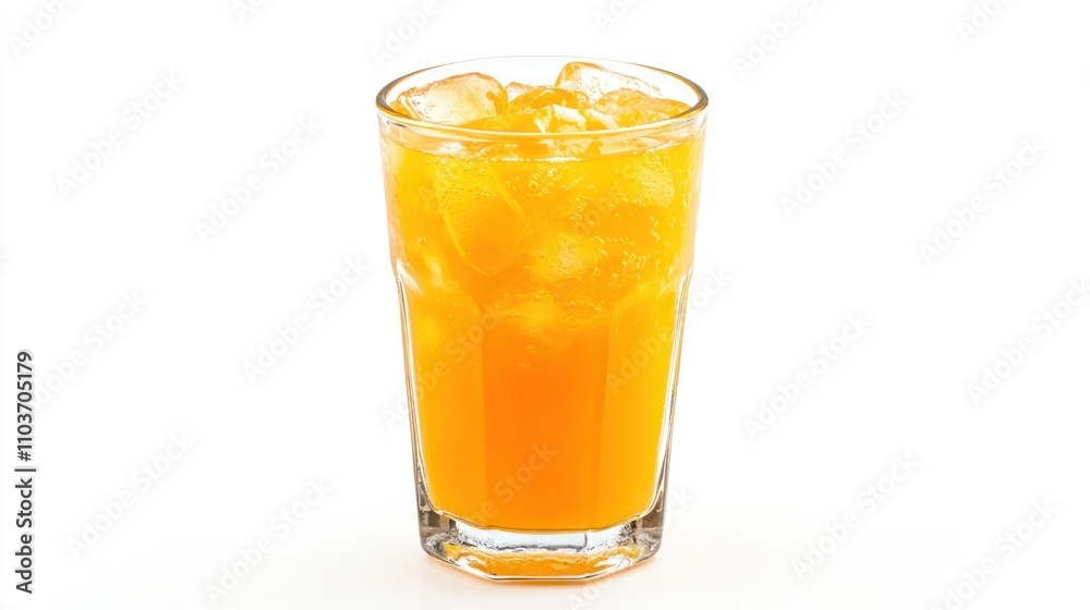 Refreshing Orange Juice with Ice Refreshing Orange Juice with Ice