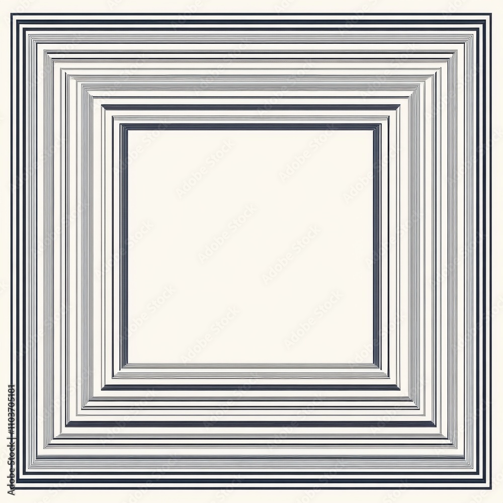 A striking geometric pattern featuring multiple layers of frames in subtle gray and black tones, creating depth. A striking geometric pattern featuring multiple layers of frames in subtle gray and black tones, creating depth.