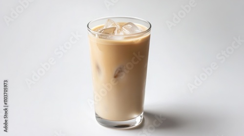 Iced Coffee with Ice Cubes