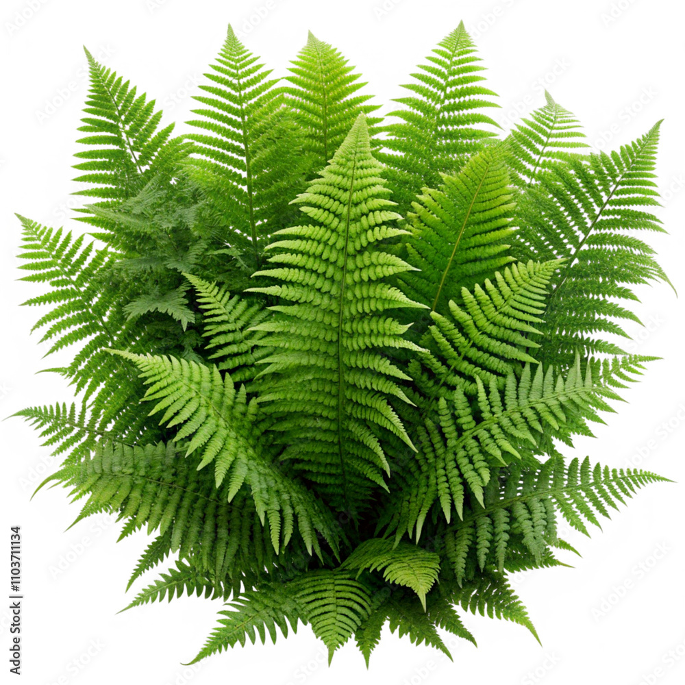 fern leaf isolated on white background fern leaf isolated on white background