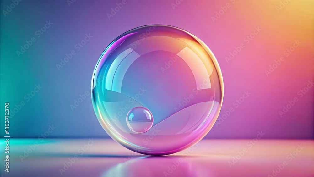 Modern Bubble Symbol on a Minimalistic Background with Ample Copy Space for Text or Marketing Use, Perfect for Digital Communication Themes and Social Media Graphics Modern Bubble Symbol on a Minimalistic Background with Ample Copy Space for Text or Marketing Use, Perfect for Digital Communication Themes and Social Media Graphics