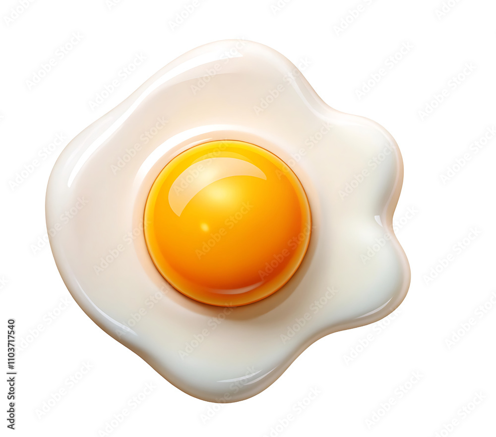3d fried egg isolated on transparent background 3d fried egg isolated on transparent background
