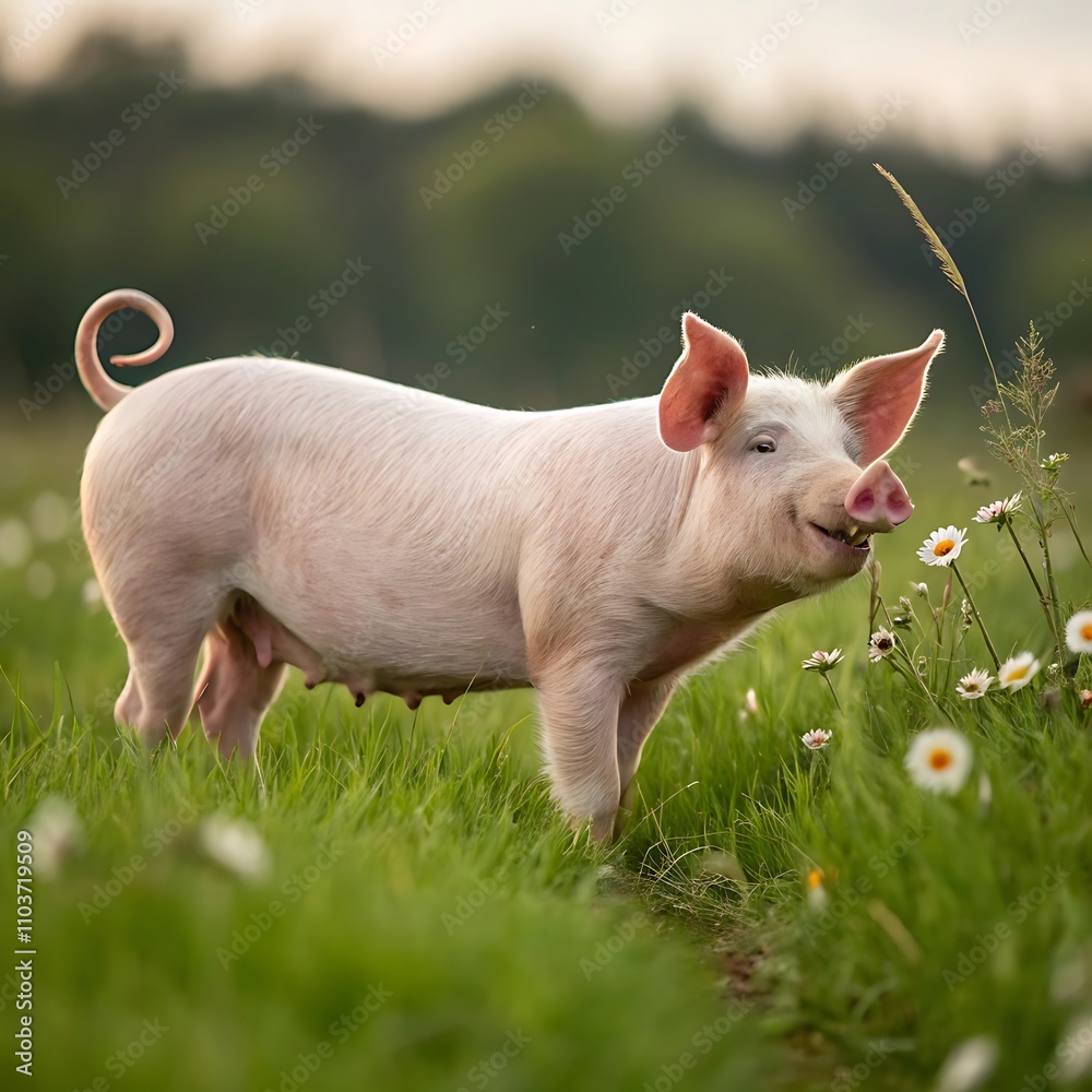 A beautiful pig,ai generative
A beautiful pig,ai generative