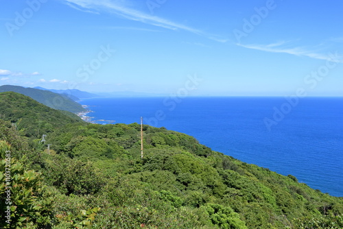 室戸スカイライン展望台から徳島方面を眺める　秋　（四国　高知県） photo