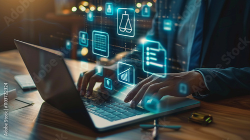 computer with code generated by AI technology