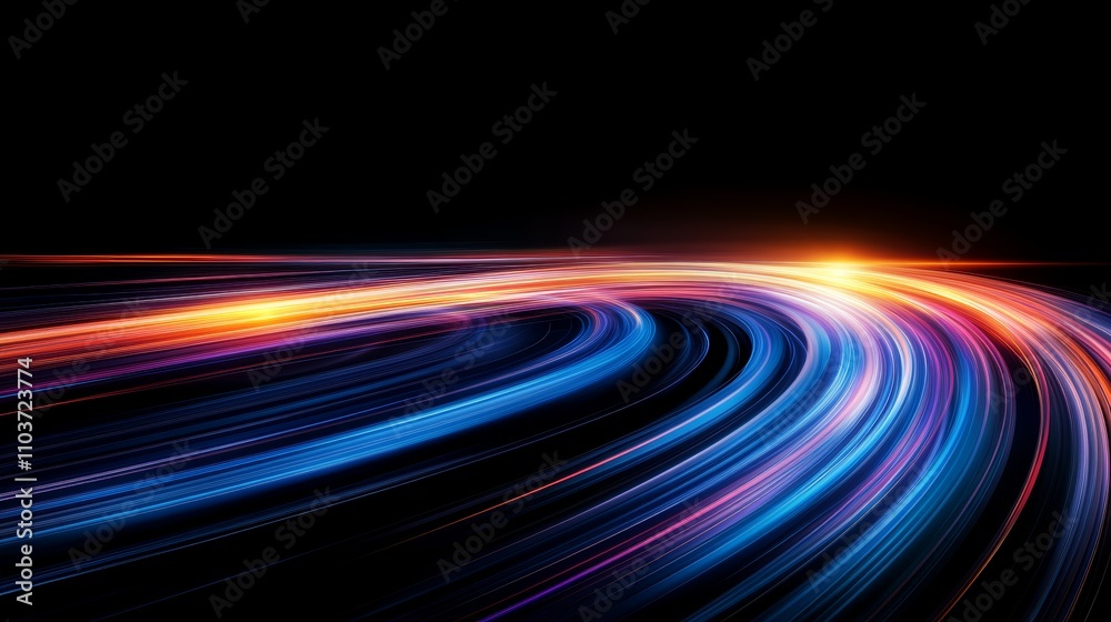 Abstract light trails wallpaper, vibrant colors and dynamic streaks for a modern background Abstract light trails wallpaper, vibrant colors and dynamic streaks for a modern background
