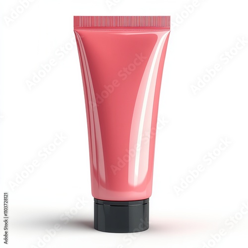 Wallpaper Mural Pink tube container for cosmetics, isolated on white background. Torontodigital.ca