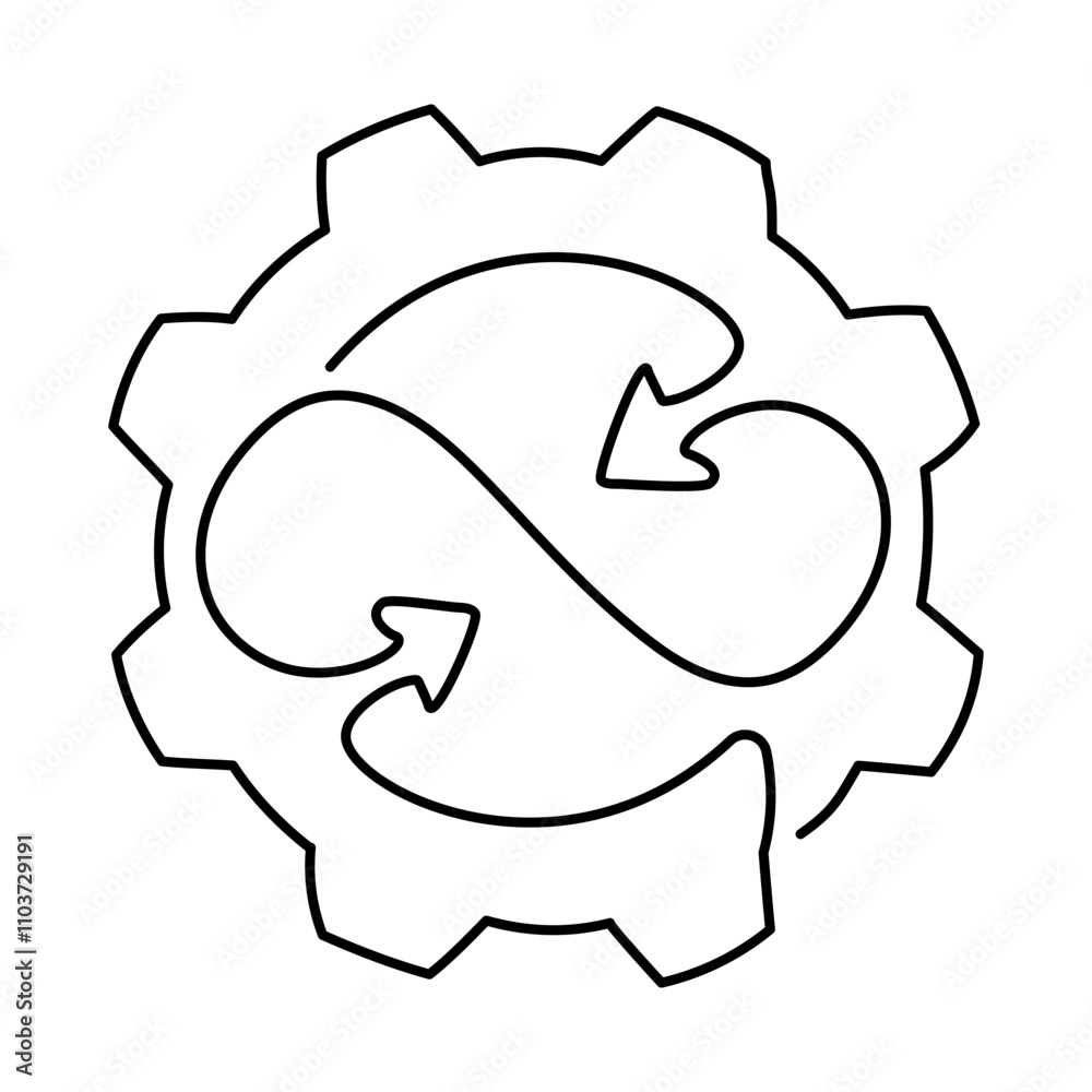 Monoline Transformation Icon. Simple Line Transformation Gear Icon. Minimalist Change and Growth Vector. Monoline Transformation Icon. Simple Line Transformation Gear Icon. Minimalist Change and Growth Vector.