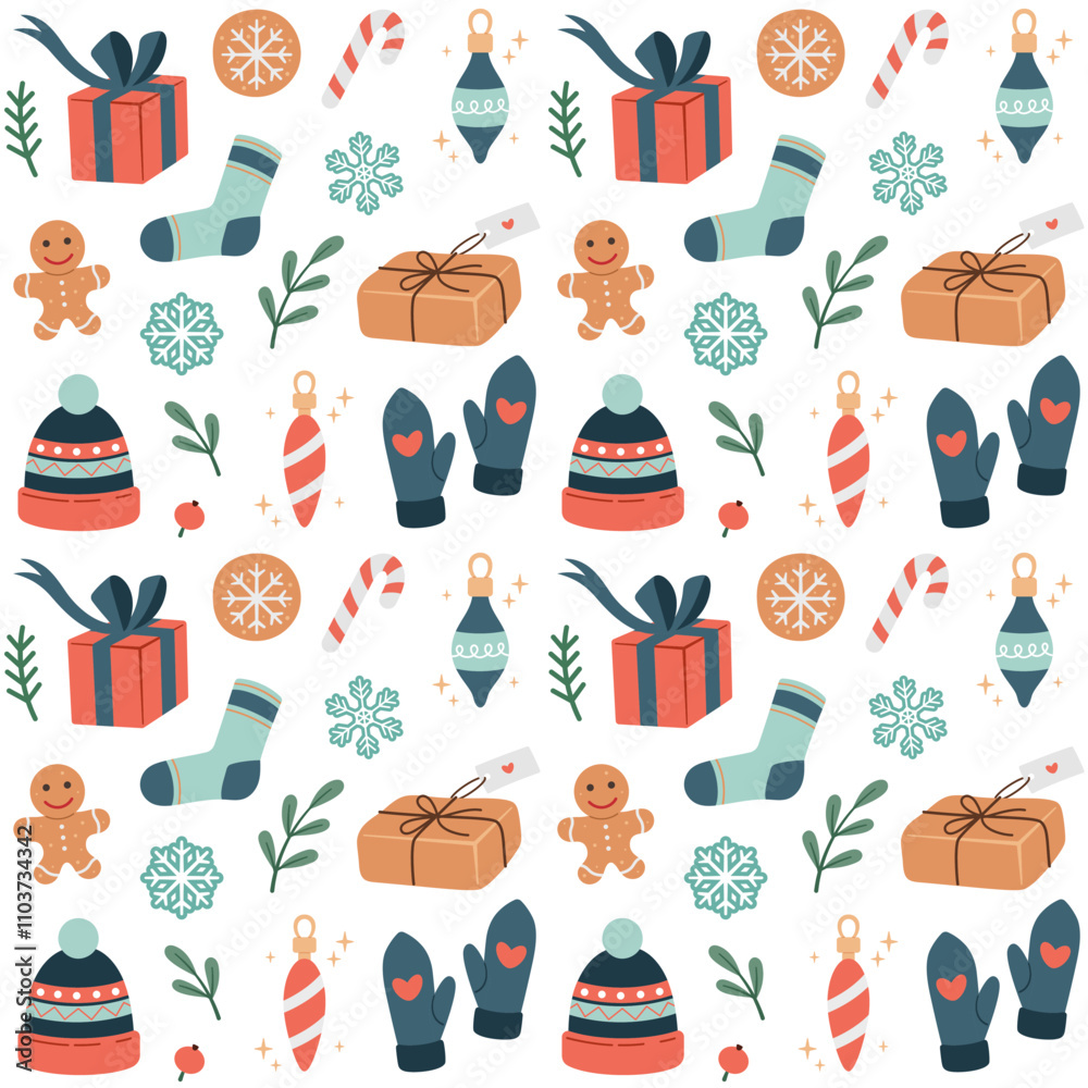 Christmas elements set. Cute Christmas winter decoration collection. Vector illustration with fir, gifts, cookies. Cute Christmas winter decoration collection. Flat design, cartoon style. Christmas elements set. Cute Christmas winter decoration collection. Vector illustration with fir, gifts, cookies. Cute Christmas winter decoration collection. Flat design, cartoon style.