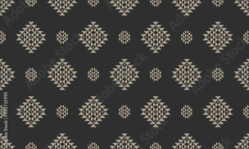 Southwest Aztec geometric Native American Mexican Navajo tribal ethnic seamless pattern fabric colorful design vector for textile printing