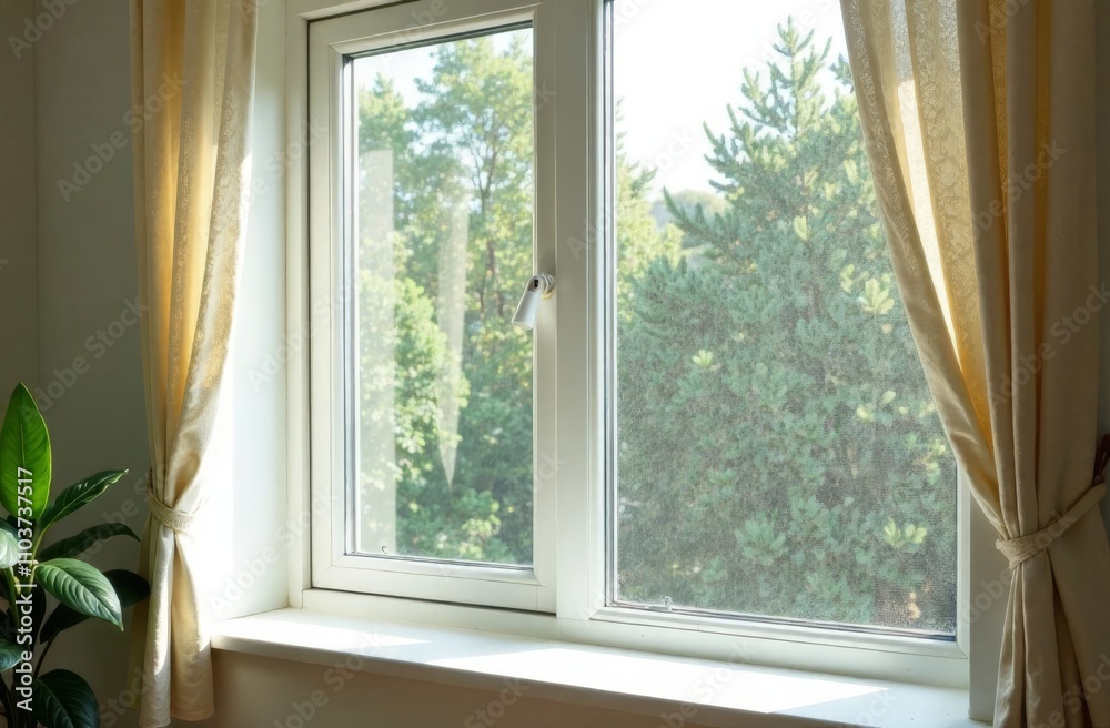 window with curtains window with curtains