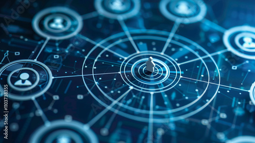 technology background with globe generated by AI technology