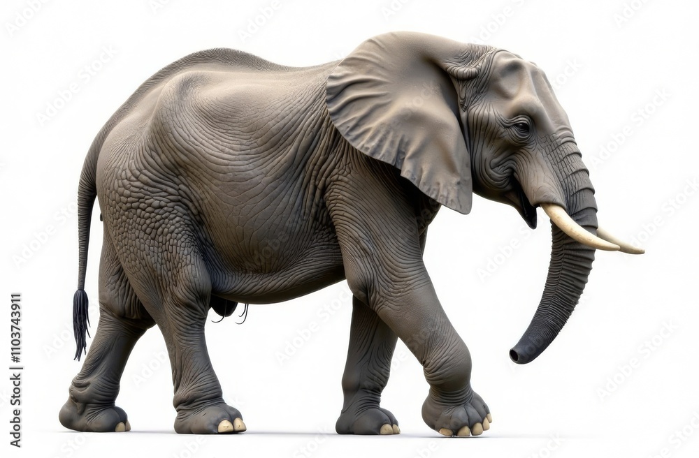 Obraz premium elephant isolated on white