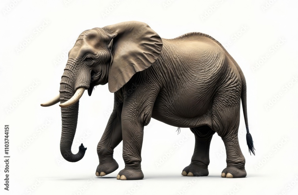 elephant isolated on white elephant isolated on white