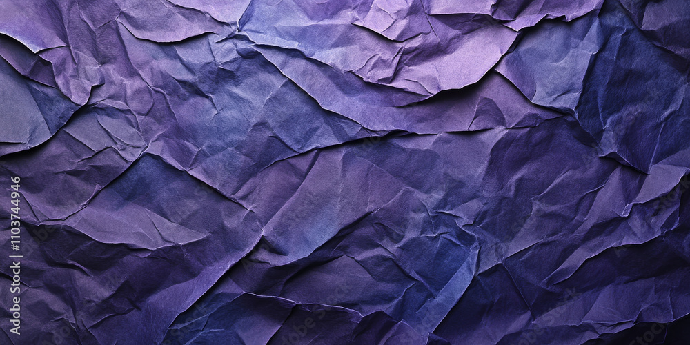 Deep violet crumpled paper texture with rich indigo and lavender tones. Complex folds and soft shadows give depth and character. Deep violet crumpled paper texture with rich indigo and lavender tones. Complex folds and soft shadows give depth and character.
