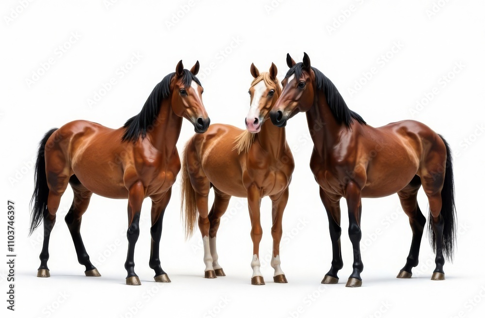 horses on the meadow horses on the meadow