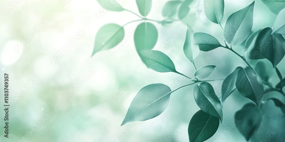 Wallpaper featuring a softly blurred image of a green leaf plant set against a subtle light backdrop. This blend creates a refreshing and tranquil atmosphere. Wallpaper featuring a softly blurred image of a green leaf plant set against a subtle light backdrop. This blend creates a refreshing and tranquil atmosphere.