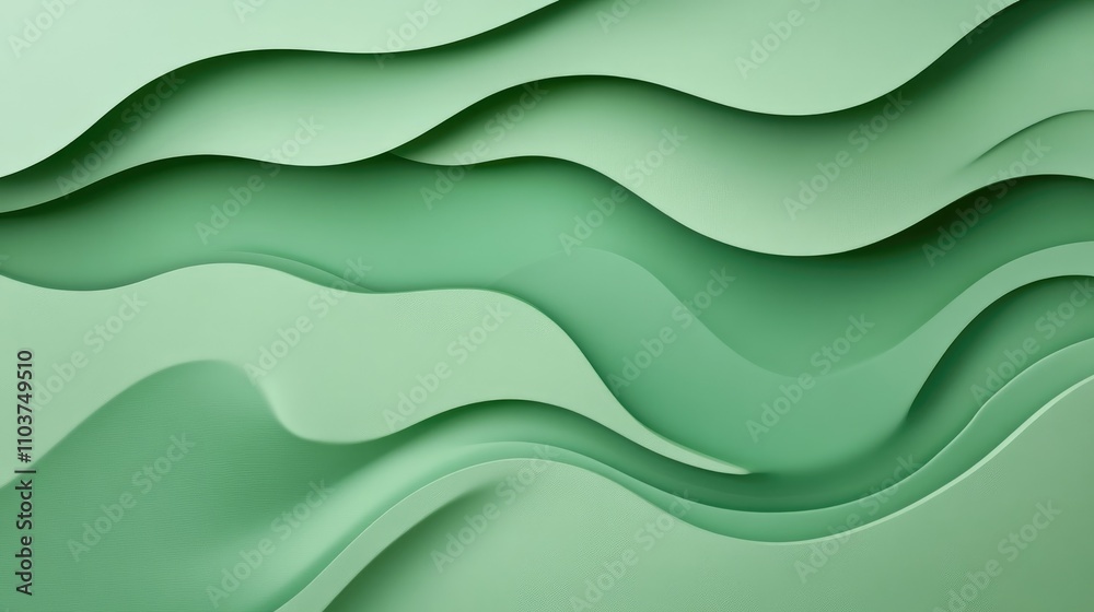 Fluid green gradient waves creating a stylish dynamic abstract background with a sleek, high-end corrugated design. Fluid green gradient waves creating a stylish dynamic abstract background with a sleek, high-end corrugated design.
