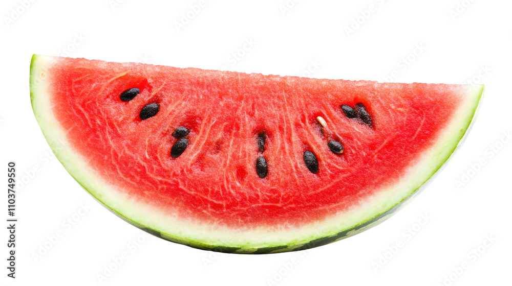 Fresh watermelon slice with vibrant red flesh and black seeds, perfect for summer. Enjoy its juicy sweetness and refreshing taste! Fresh watermelon slice with vibrant red flesh and black seeds, perfect for summer. Enjoy its juicy sweetness and refreshing taste!