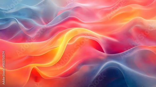 Abstract multicolored waves for background