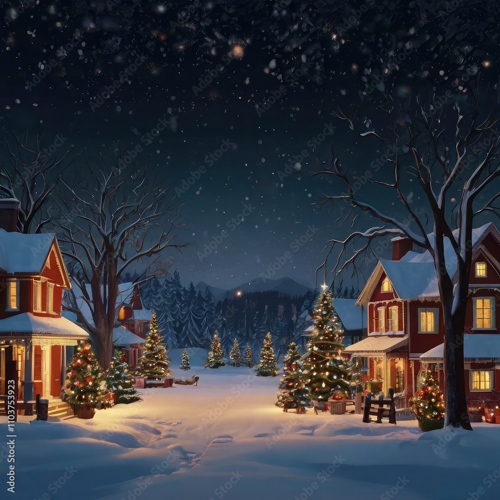 Fototapeta premium Christmas tree with gifts