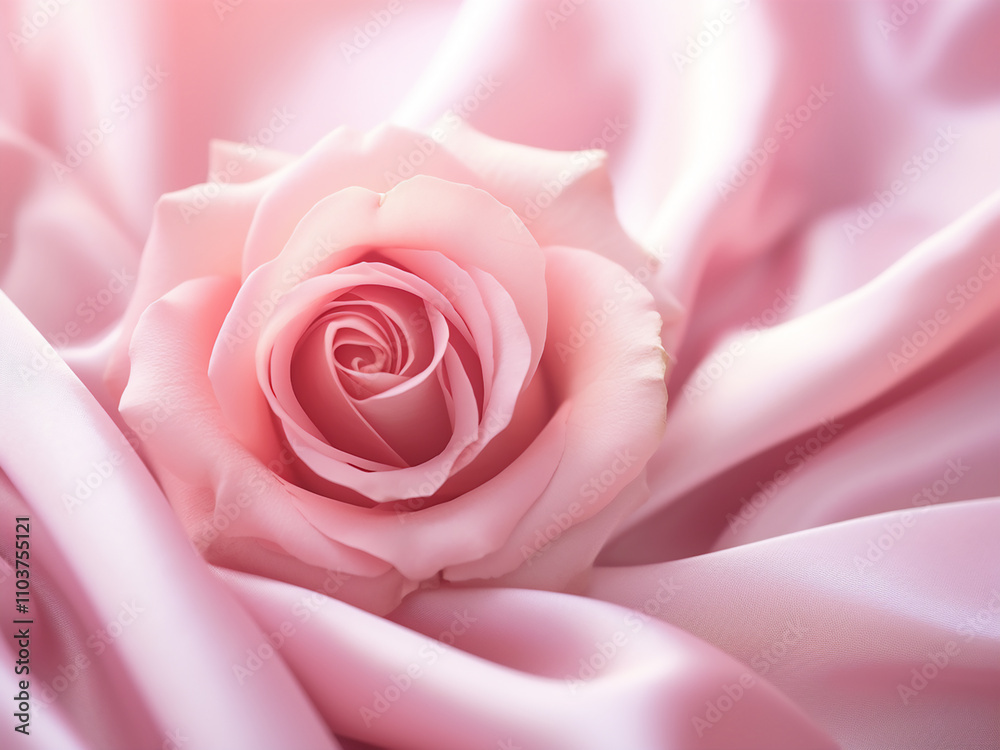 Blurred pink rose fabric with a soft texture in the background Blurred pink rose fabric with a soft texture in the background