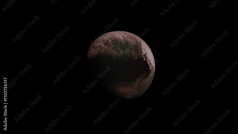 Incrível vídeo do planeta Plutão girando lentamente