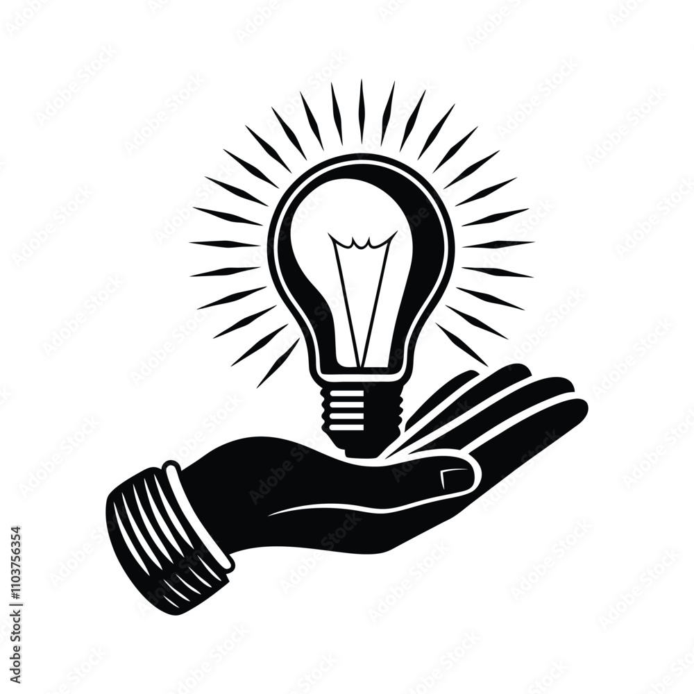 A hand gently cradles a radiant lightbulb, symbolizing the power of ideas and innovation. A hand gently cradles a radiant lightbulb, symbolizing the power of ideas and innovation.