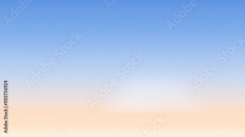 A serene gradient sky transitioning from blue to soft orange, evoking tranquility and calmness.