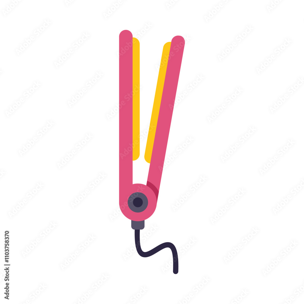 Hair straightener for women with ceramic plates for straightening and hair styling at home or in a beauty salon Hair straightener for women with ceramic plates for straightening and hair styling at home or in a beauty salon