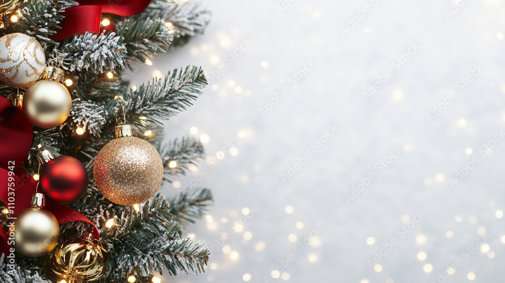 Festive Christmas Decor with Sparkling Ornaments Festive Christmas Decor with Sparkling Ornaments