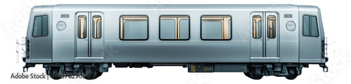PNG Side view of a modern subway train car