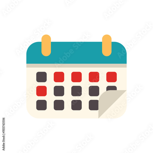 Calendar page turning showing the week schedule and dates for appointments and important dates