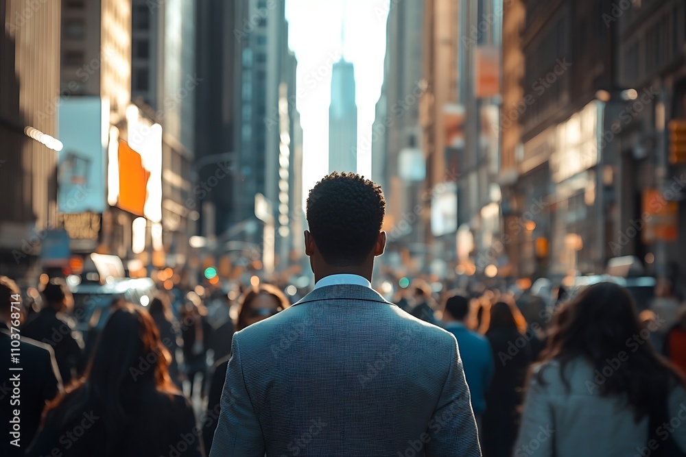 Anonymous Man in Sunny New York Metropolis Anonymous Man in Sunny New York Metropolis