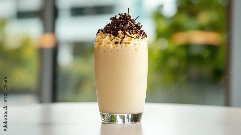 Modern Twist on Traditional Kheer Served in Elegant Glass Dish Indian food cuisine