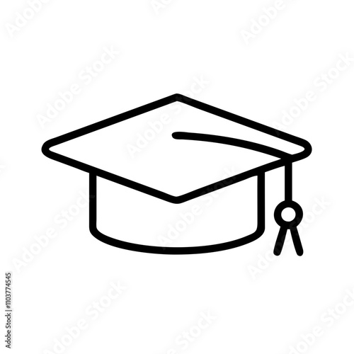 Good icon graduation cap for academic achievement
