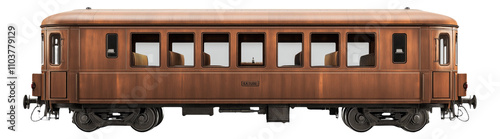PNG Vintage passenger train carriage