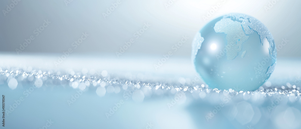 Transparent earth globe wire-frame model made out of polygonal structure lines and dots Transparent earth globe wire-frame model made out of polygonal structure lines and dots