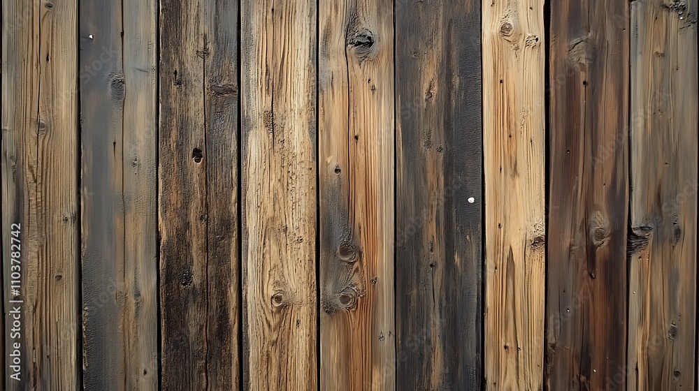 Rustic wooden planks, weathered and worn, showcasing a variety of tones and textures. Rustic wooden planks, weathered and worn, showcasing a variety of tones and textures.
