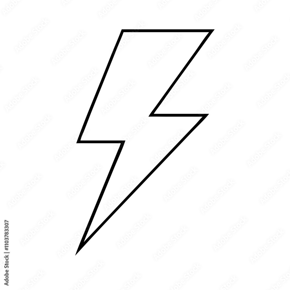 Good icon lightning bolt for weather and energy Good icon lightning bolt for weather and energy
