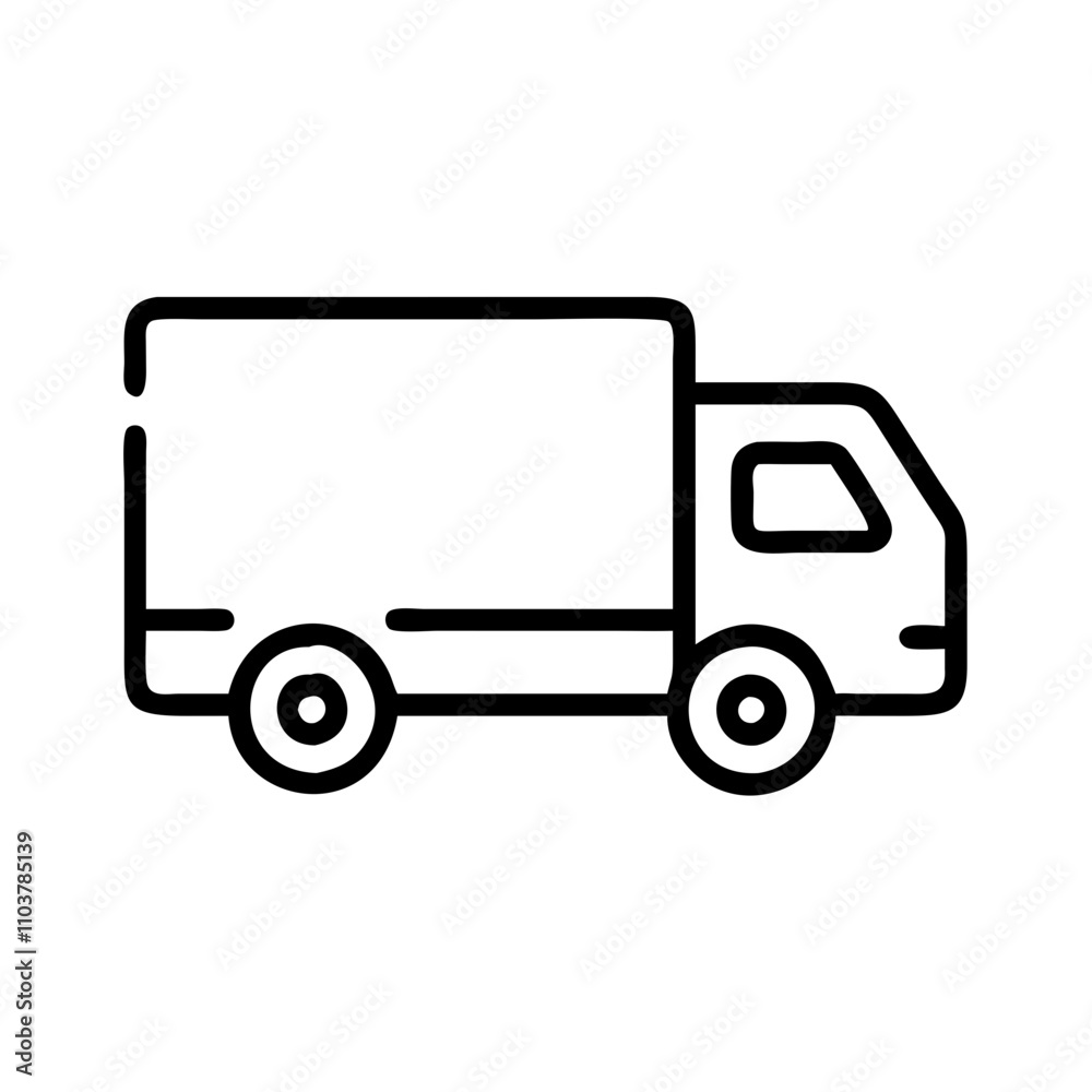 Good icon delivery truck for freight and shipping Good icon delivery truck for freight and shipping