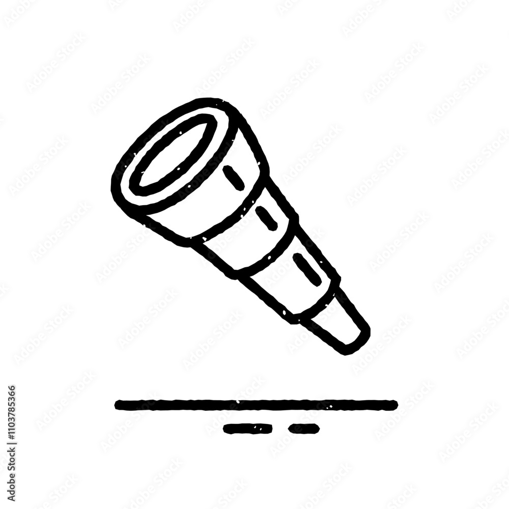 Spyglass Outline Simple Icon Spyglass Outline Simple Icon