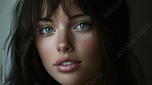 the most realistic photo of a beautiful girl with dark hair --chaos 10 --ar 16:9 --style raw --stylize 50 --v 6.1 Job ID: 9deeb1ea-d070-4019-8213-086a7fc46ac4