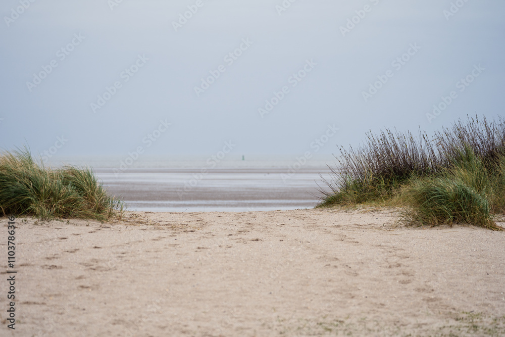 Naturstrand in Schillig, Wangerland, November 2024