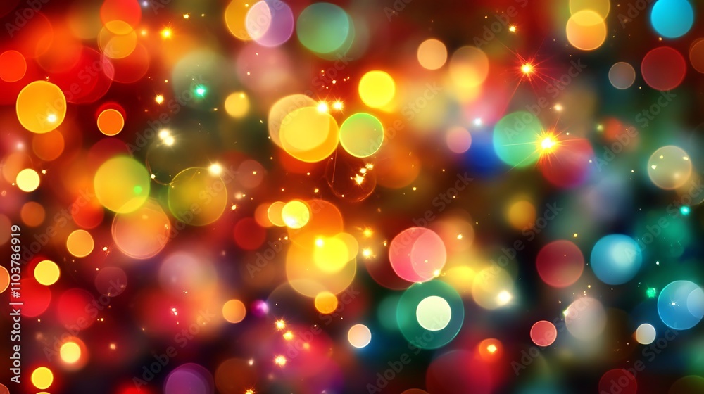 Vibrant bokeh lights in a dazzling array of colors. Vibrant bokeh lights in a dazzling array of colors.