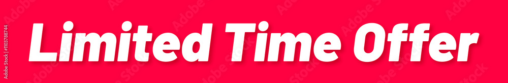 Obraz premium Limited Time Offer Stamp, Red Background with Limited Time Offer Word Rubber Stamp Banner